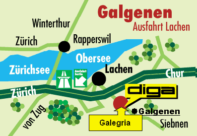 Ortsplan Restaurant Gàlegria Galgenen